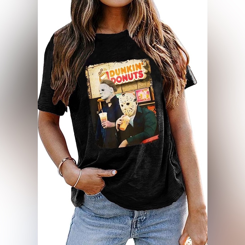 Michael and Jason print T-Shirt